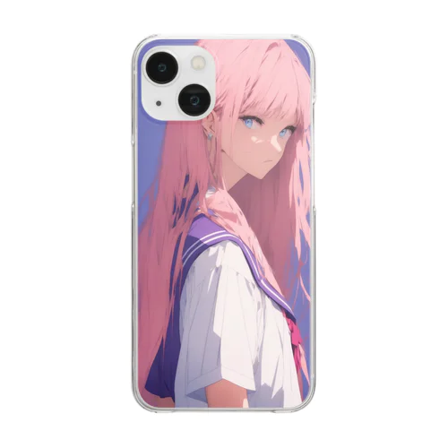 いつも冷静なあの子 Clear Smartphone Case