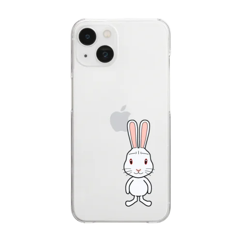 困惑フレンズ 「ウサギさん」by bakikeda Clear Smartphone Case