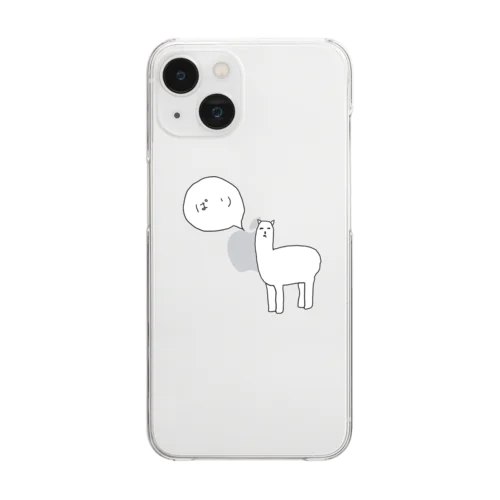 ぱり風　虚無パカくん Clear Smartphone Case