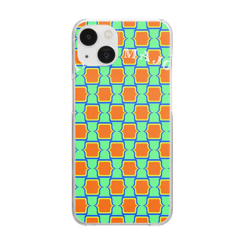 VINCA MAJOR -retro tile- Clear Smartphone Case