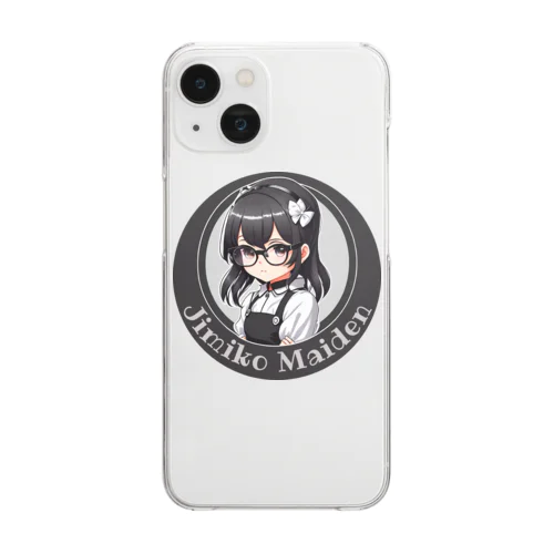 【Jimiko Maiden】おすましメイド Clear Smartphone Case
