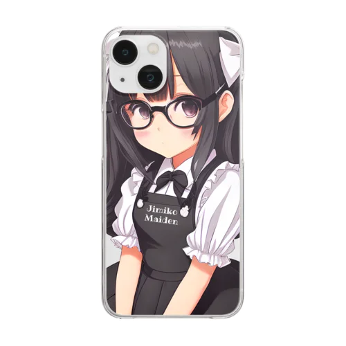 【Jimiko Maiden】照れメイド Clear Smartphone Case