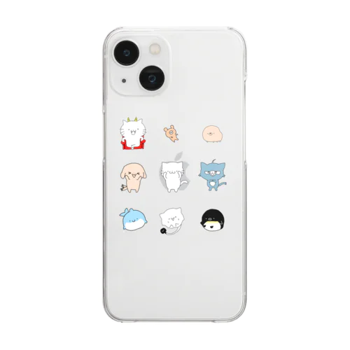 ねこのこーたろうとゆかいななかまたち Clear Smartphone Case