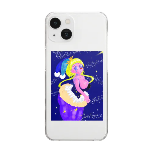 ぴえろちゃん Clear Smartphone Case