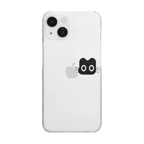 くろねこクロル（かじってないよ） Clear Smartphone Case