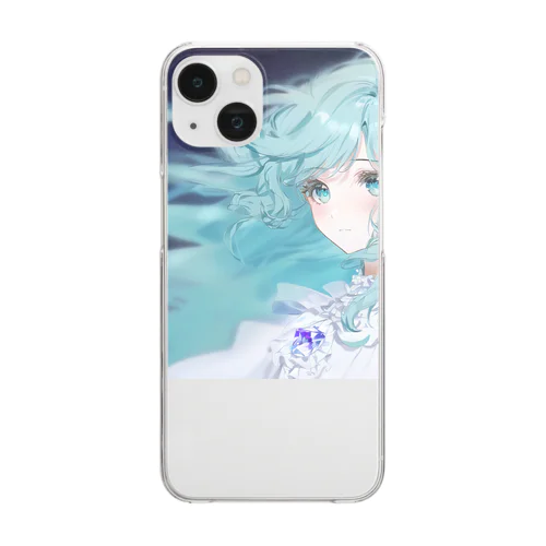 ８０sラノベ少女 Clear Smartphone Case