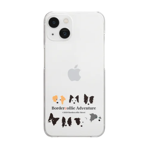 7 Border Collies-1 Clear Smartphone Case