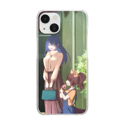 海雪ちゃんとおさんぽ Clear Smartphone Case