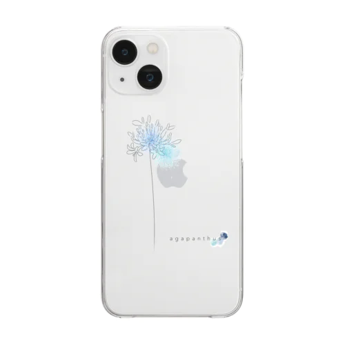 agapanthus Clear Smartphone Case