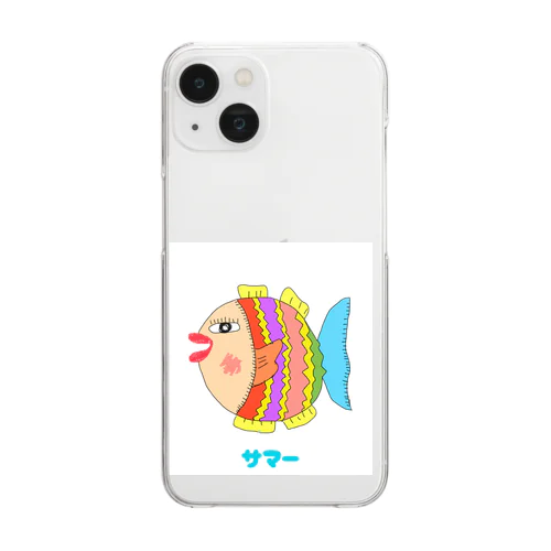 さかなサマー Clear Smartphone Case