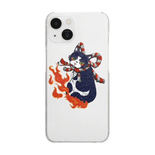 炎猫神 Clear Smartphone Case