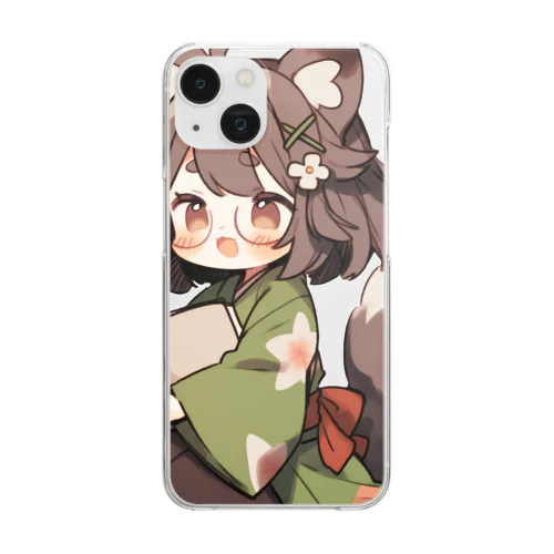 たぬっぺ  (Tanuppe)  ver.5 狸の神様、たぬき、タヌキ Clear Smartphone Case