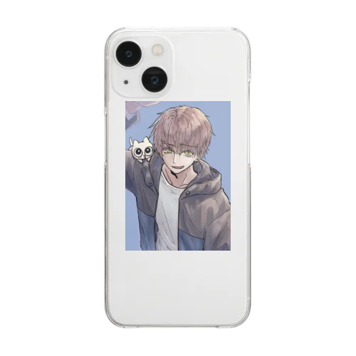 猫月といっしょの小龍 Clear Smartphone Case