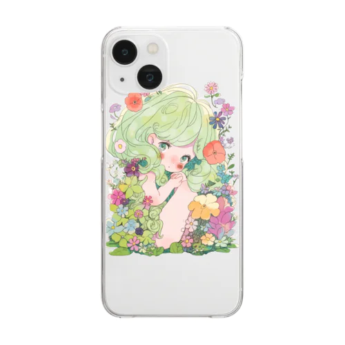 Guardian of Flower Hair Clear Smartphone Case