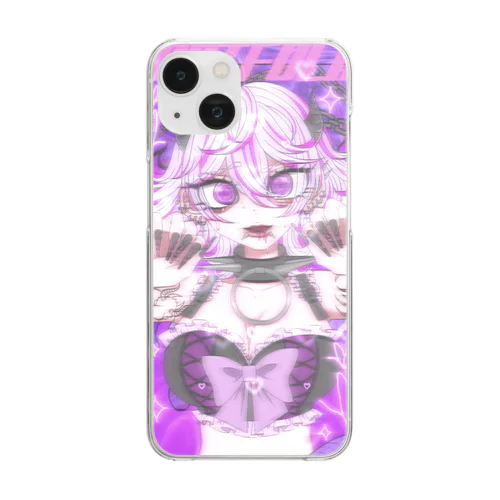 まぢらぶりーなすまほけーす Clear Smartphone Case