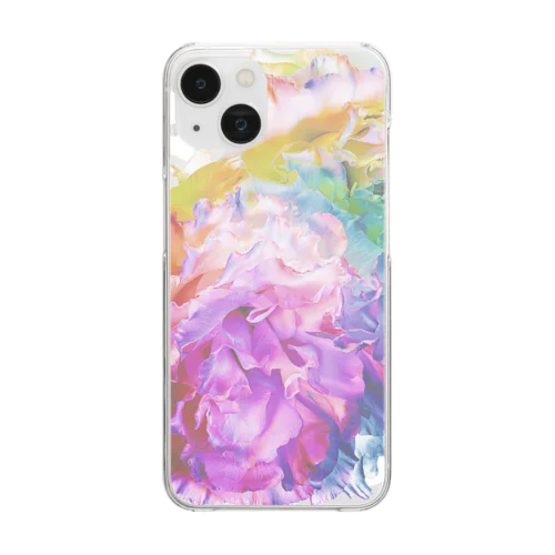 Rainbow Carnation Clear Smartphone Case