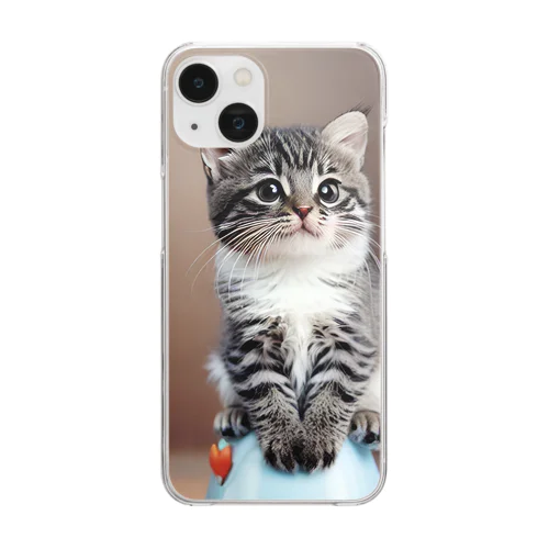 かわいい猫ちゃん　こゆき Clear Smartphone Case