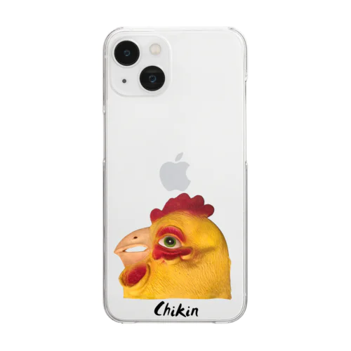 鶏 Chikin テキストロゴ有 Clear Smartphone Case