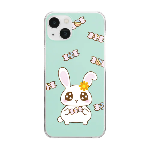 うさぴょんキャンディ Clear Smartphone Case