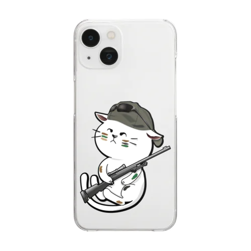 市街地戦スナイパーキャット Clear Smartphone Case