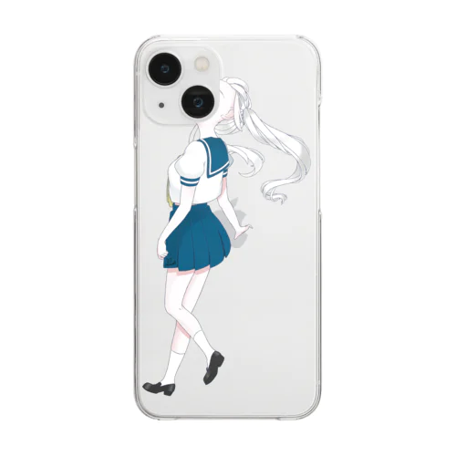 セーラー服　 milk Clear Smartphone Case