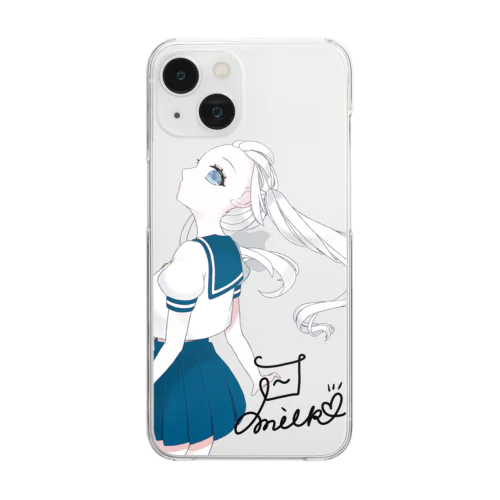 セーラー服　 milk Clear Smartphone Case