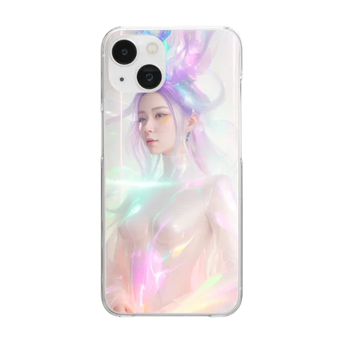 Woman with ethereal beauty #004 Clear Smartphone Case