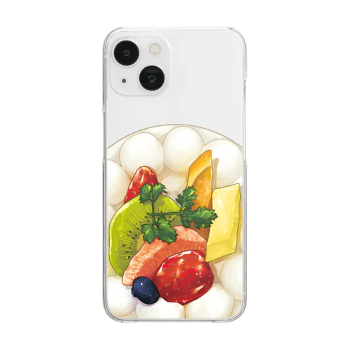 フルーツショートケーキ Clear Smartphone Case