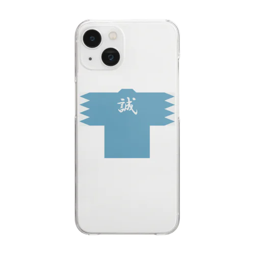 浅葱色の羽織 Clear Smartphone Case