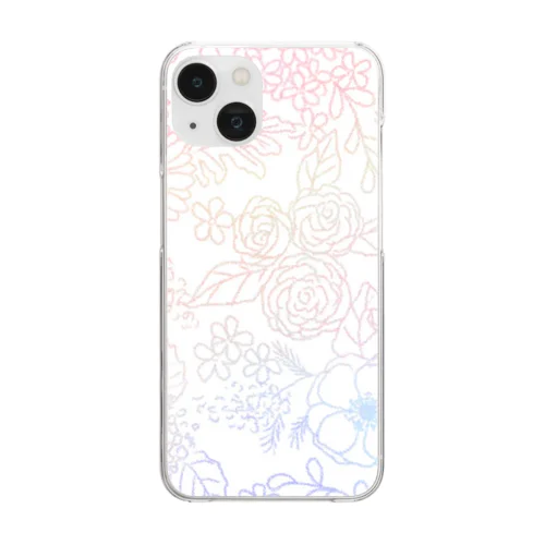 お花 Clear Smartphone Case