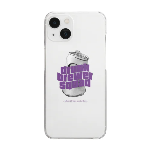 drunk brewer squad ロゴ(CAN) Clear Smartphone Case