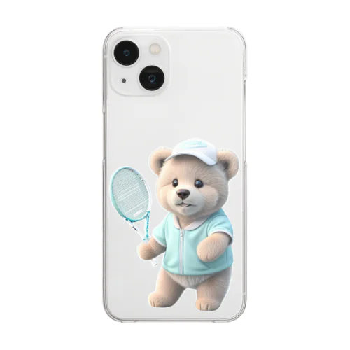 テニス熊ちゃん Clear Smartphone Case