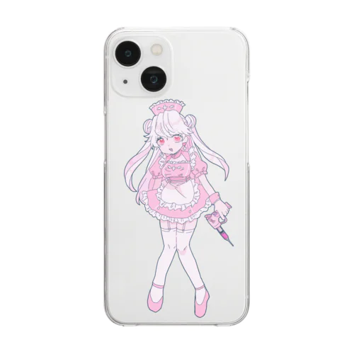 愛と正義🩷みんなのナース Clear Smartphone Case