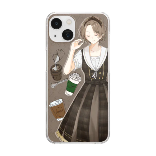 コーヒースマホカバー Clear Smartphone Case