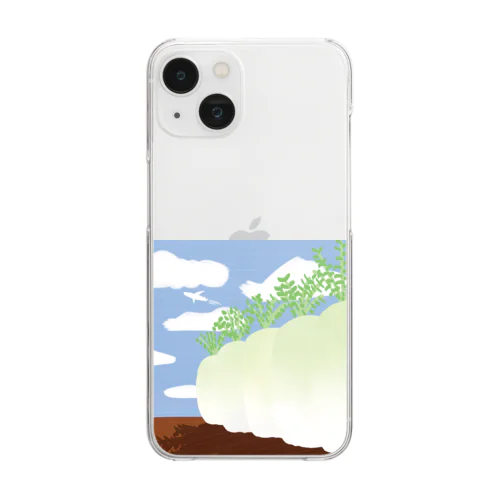 畑の大根 Clear Smartphone Case