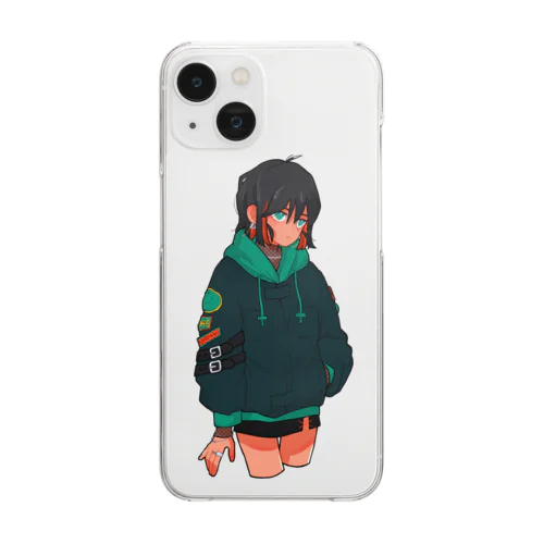 045ちゃん Clear Smartphone Case