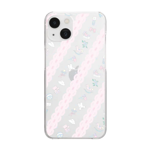 B.A.B.Y 5th Anniversary / Nursery Lace柄 Clear Smartphone Case