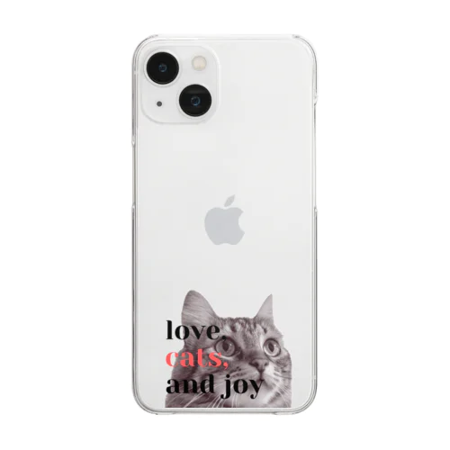 愛猫　てりみむ Clear Smartphone Case