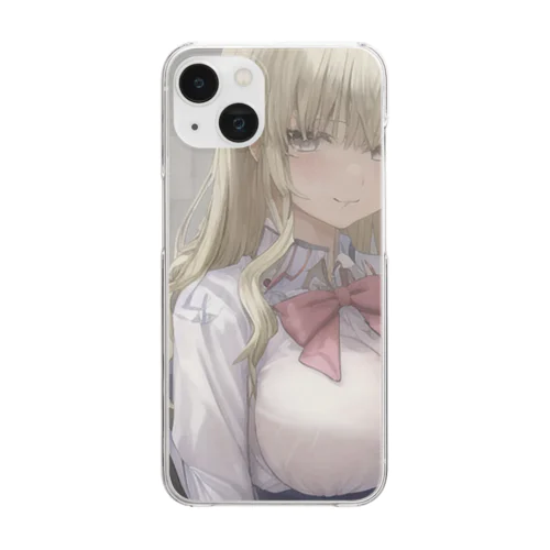 隣のクラスの天使ちゃん Clear Smartphone Case