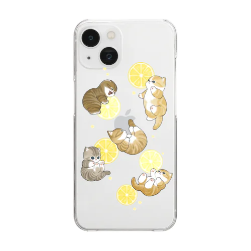 レモンソーダにゃん Clear Smartphone Case