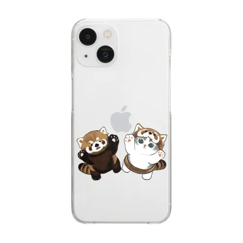 レッサーパンダにゃん Clear Smartphone Case