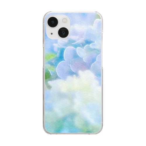 紫陽花色 Clear Smartphone Case