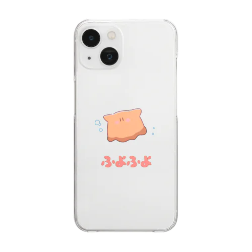 ふよふよめんだこちゃん Clear Smartphone Case