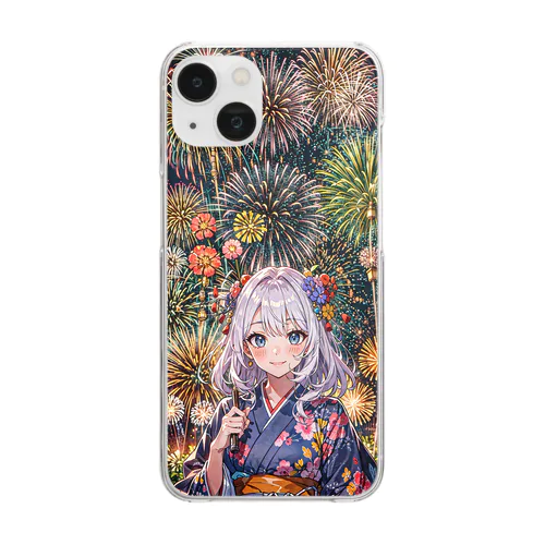 夏祭り Clear Smartphone Case