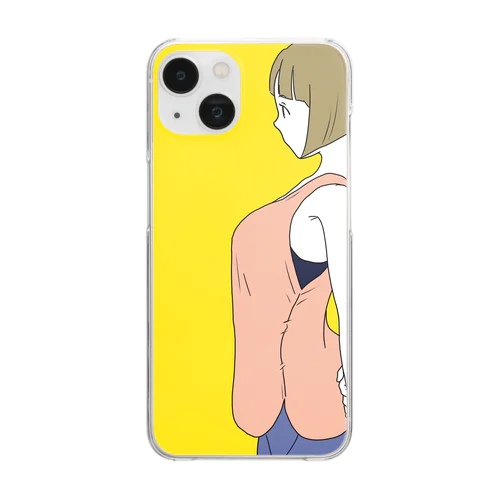 ジムウェアの女性 Clear Smartphone Case