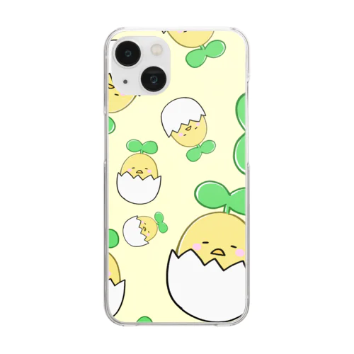 ぎっちり！ひよこまめ Clear Smartphone Case