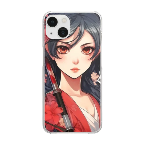  Japanese Ninja _ KUNOICHI Clear Smartphone Case