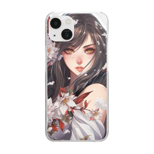 Japanese Ninja _ KUNOICHI Clear Smartphone Case