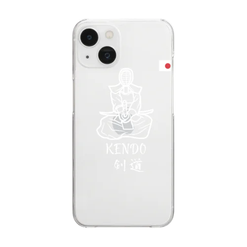 剣道くん Clear Smartphone Case