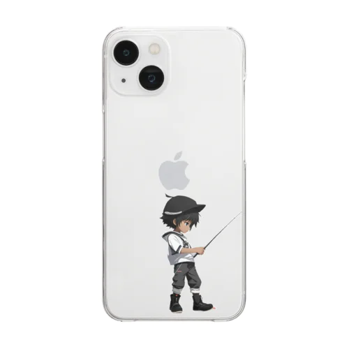 釣り好き少年みとくん Clear Smartphone Case